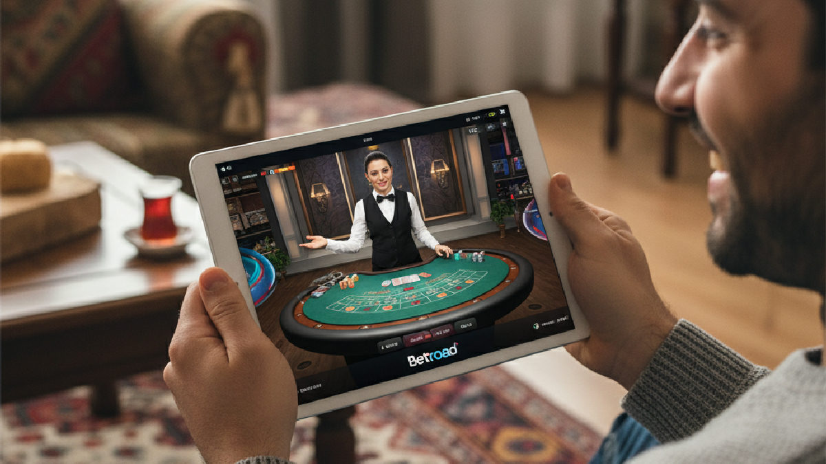 Betroad mobil erişim ile canlı casino oyunlarına kesintisiz katılım.