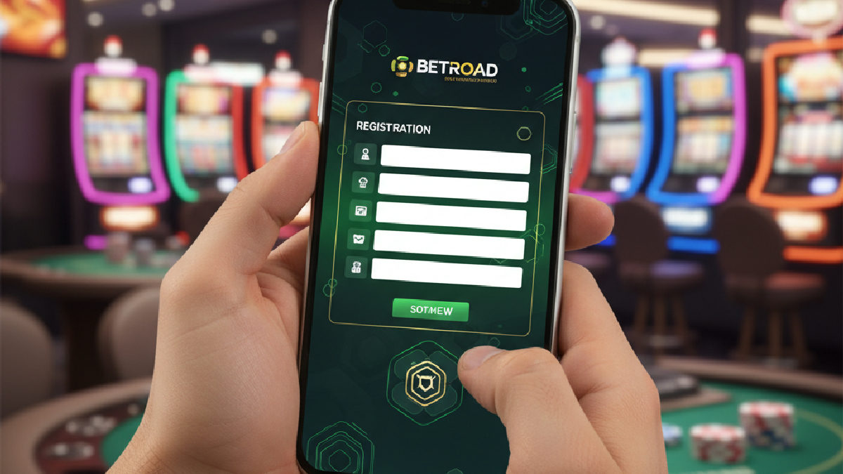 Betroad platformuna mobil cihazdan kayıt olan bir kullanıcının ekranda görünen üyelik formu.